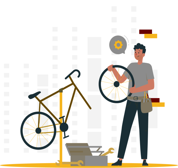 Professional bicycle maintenance service
